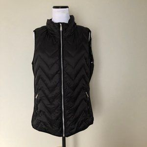 Premium Down Black Vest XL Woman